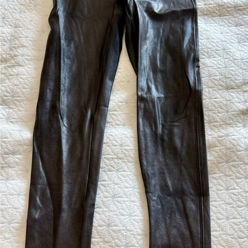 SPANX Faux Leather Leggings